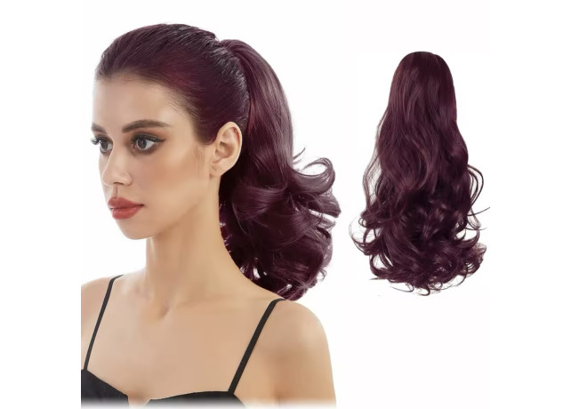 Cozi de Volum Ondulate Saten Violet